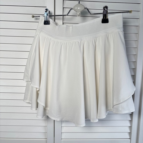 New Without Tag Lululemon Narrow Waistband Tennis Skirt- White Size 6 - Picture 4 of 15